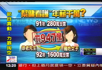 大陸籍女看護 年薪達1800萬!