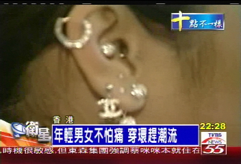 年輕男女不怕痛　穿環趕潮流