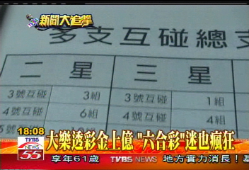 大樂透彩金上億 「六合彩」迷也瘋狂