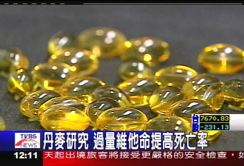 丹麥研究 過量維他命提高死亡率