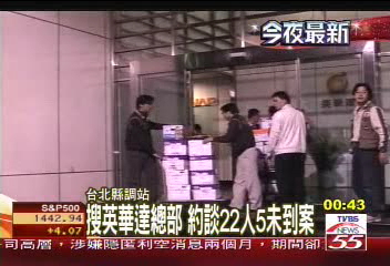 搜英華達總部 約談22人5未到案