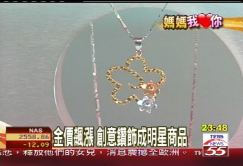 金價飆漲 創意鑽飾成明星商品
