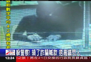 躲警察！領了詐騙贓款　搭高鐵閃人