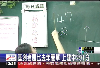 國中基測/基測考題比去年簡單 上建中291分