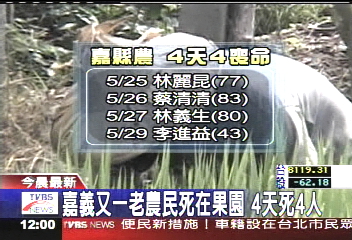 烈日下 嘉義又傳噴藥農民死在果園