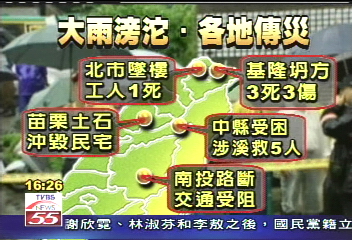 豪雨成災/〈快訊〉各地災情快報 一覽表