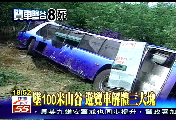 遊覽墜谷/遊覽車空中翻滾 乘客呈拋物線甩出