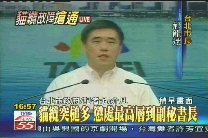 貓纜故障／貓纜故障事件　郝龍斌懲處7官員