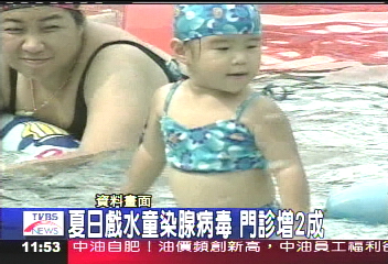 夏日戲水童染腺病毒　門診增2成