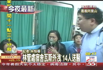 〈快訊〉林管處宿舍瓦斯外洩 14人送醫