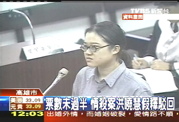 票數未過半 情殺案洪曉慧假釋駁回