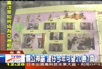 關公神諭 建仔今年可望20勝7負