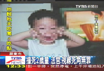 撞死2歲童 法官:視線死角無罪
