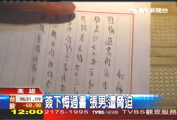 好玩? 張男:性奴隸契約抄自網路