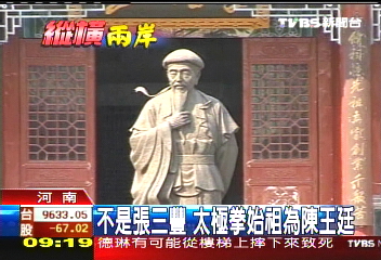 不是張三豐 太極拳始祖為陳王廷
