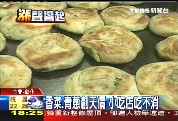 香菜、青蔥創天價　小吃店吃不消