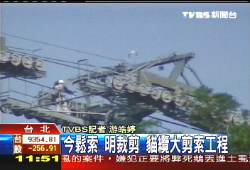 貓纜鬆索學問大! 出動拉索車固定