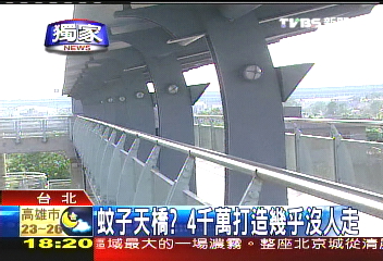 〈獨家〉蚊子天橋？　4千萬打造幾乎沒人走