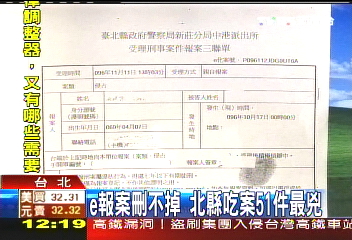 E報案刪不掉 北縣吃案51件最兇