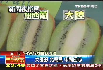 再傳黑心貨? 大陸奇異果冒牌充數