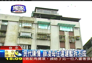 〈獨家〉民代陳情 薛凌母住違建暫拆不成