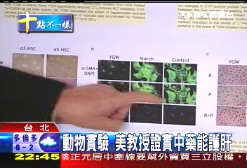 動物實驗 美教授證實中藥能護肝