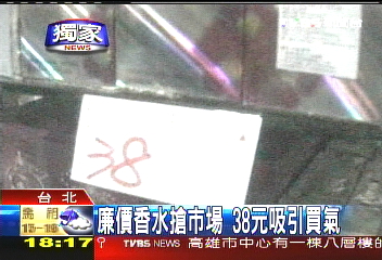 〈獨家〉廉價香水搶市場 38元吸引買氣