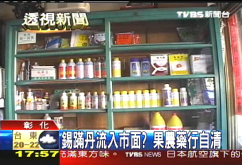 食在不安/錫蹣丹流入市? 果農藥行自清