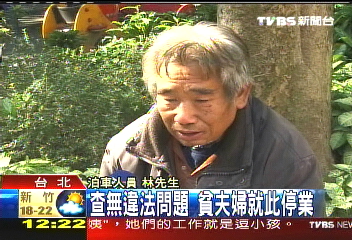 貧夫妻代客泊車　遭檢舉泊車蟑螂