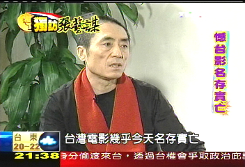 獨訪張藝謀/張藝謀觀察台灣電影 「名存實亡」