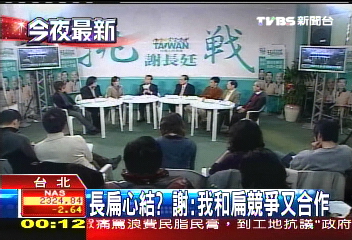 長扁心結？　謝：我和扁競爭又合作
