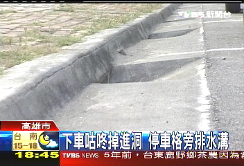 〈獨家〉恐怖排水孔！　停車陷阱民眾傷