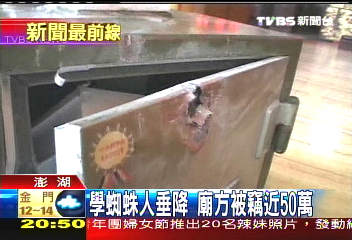 學蜘蛛人垂降 廟方被竊近50萬