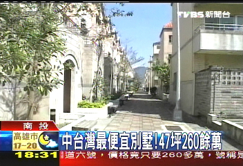 別墅47坪260餘萬中台灣最便宜，洽詢單位？