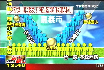 短兵相接! 嘉義藍綠火車站見