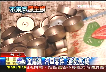 金屬飆　汽車零件「選後漲2成」