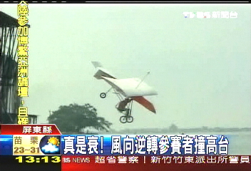 鳥人大賽　參賽者撞高台血流滿面