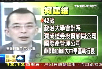 名嘴違法操盤 柯建維遭拘提