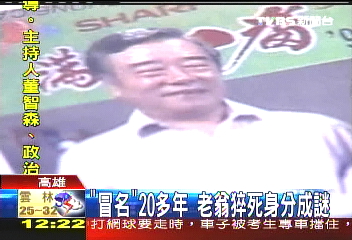 「冒名」20多年　老翁猝死身分成謎