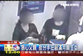 狠心父親 拒分手狂毆滿月親生女