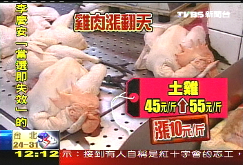 土雞價格漲得兇! 每台斤漲10元