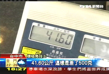 桶裝瓦斯偷料 重量少3-500公克
