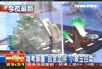 陸考察團　故宮血拼「小翠玉白菜」