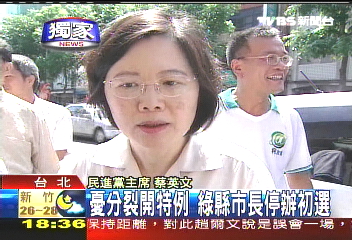 憂分裂開特例　綠縣市長停辦初選