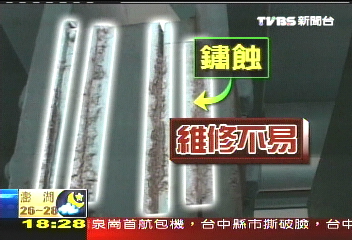〈獨家〉風吹日曬！　科教館鋼樑鏽蝕嚴重