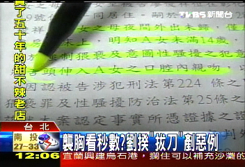 襲胸看秒數？　劉揆「拔刀」剷惡例
