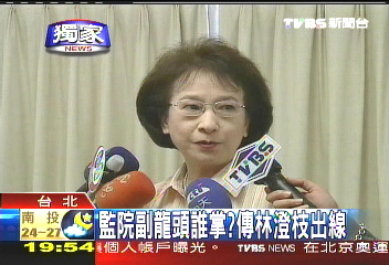 〈獨家〉監院副龍頭誰掌？　傳林澄枝出線