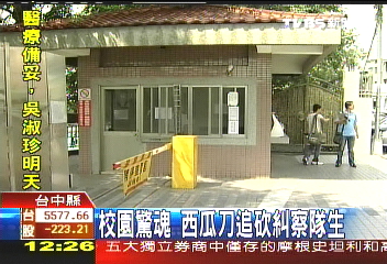 校園驚魂 西瓜刀追砍糾察隊生
