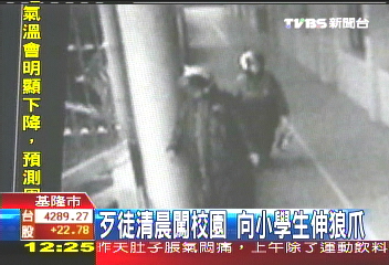 歹徒清晨闖校園 向小學生伸狼爪