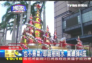 〈獨家〉也不景氣?耶誕樹縮水 業績掉4成